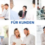 Collage featuring satisfied K&K Talents customers